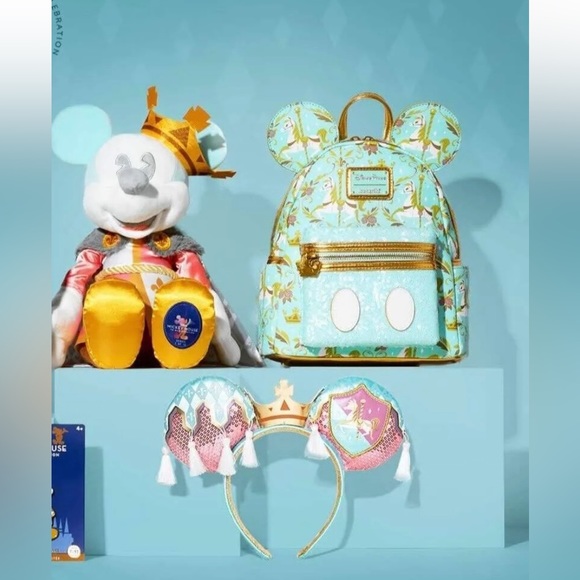 The Main Attraction Prince Charming edition, Loungefly backpack, ears and Mickey - Picture 8 of 11